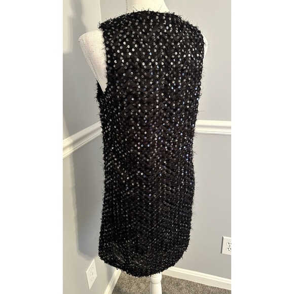 Altar'd State Dress Size S Shift Black Sequin Sleeveless Short 100% Polyester‎ - Picture 8 of 10